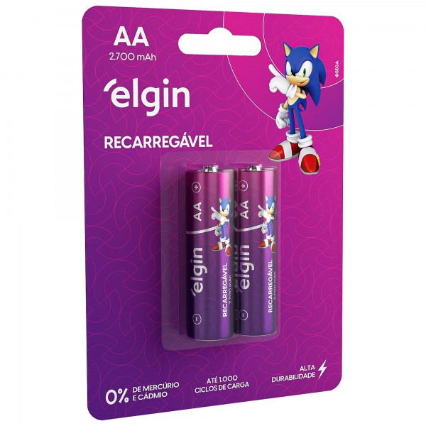 Pilha Recarregável Aa 2700 Mah C/2 82174